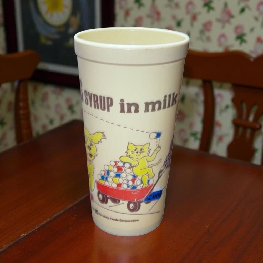 1985 Vintage Messy Marvin Hershey Hard Plastic Cup